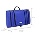 BAGAIL Flat Toiletry Kit, Cosmetic Organizer Bag for Travel Accessories Dark Blue