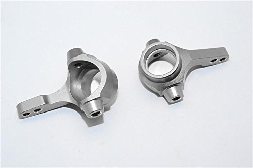 GPM For Tamiya TA02 & TA03 Upgrade Parts Aluminum Front Knuckle Arm - 1Pr Gray Silver