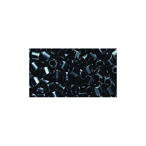 Miyuki Delica Seed Bead 8/0 DBL0001, Gunmetal, 8-Gram/Pack