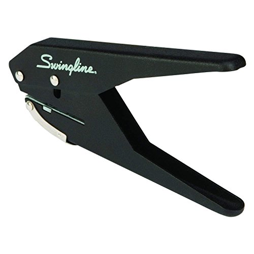 Swingline Low Force 1-Hole Punch, 20 Sheets, Black (A7074017) 2 Pack