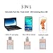 128GB iPhone USB Flash Drive, iPad Memory Stick, iOS External Storage Expansion for iOS Android PC Laptops (Gold)