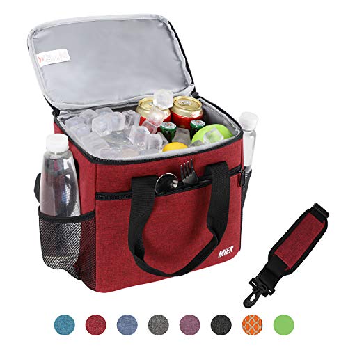 MIER 24 Can Large Capacity Soft Cooler Tote Insulated Lunch Bag Outdoor