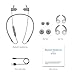 Bluetooth Headphones, Letsfit Wireless Headphones Bluetooth 5.0 HD Stereo Sound Wireless Earbuds w/Mic, 12 Hours Playtime Noise Cancelling Magnetic Design Workout Headphones for Sports, Gym, Running