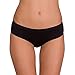Princess Erica Womens Seamless Underwear Pack Hipster No Show Panties Lines Ladies Bikini (Black-01(6 Pack), M/L)