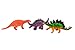 Toysery Realistic Looking Dinosaurs Toys Set for Kids - Plastic Assorted Dinosaur Toys Figures - Pack of 10pcs, 5-Inches
