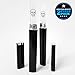 Glass Nail Files by Bona Fide Beauty - 2 Piece Skull Crystal Glass Nail Files with Black Cases - Fingernail Files for Gentle Nail Care - Ideal for Men & Women