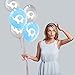 Blue Elephant Latex Balloons, 12 Inch (16pcs) Grey Boy Baby Shower or Birthday Party Decorations Supplies