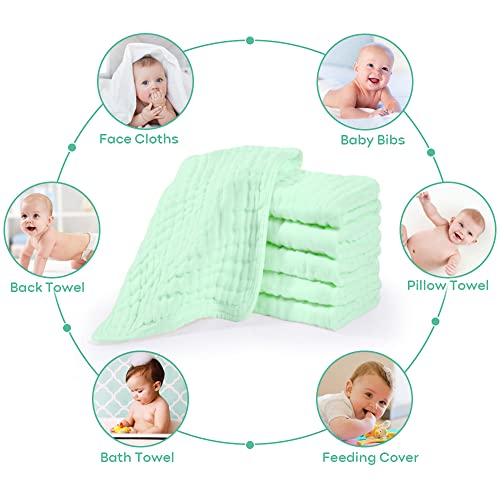 Muslin Burp Cloths 100 Cotton Muslin Cloths Large 20''x10'' Extra Soft
