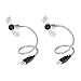 HDE USB Powered Fan Flexible Gooseneck Air Blower for PC Computer Laptop Notebook (2 Pack)