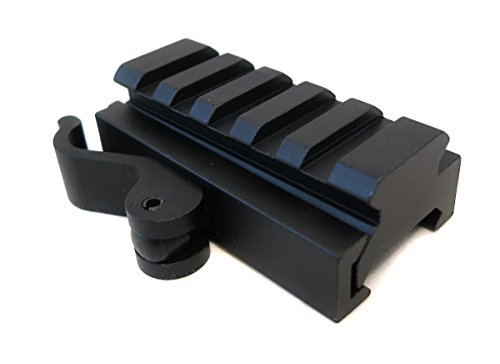 PANOVO 0.6"High 5 Slot ,Middle Riser 21mm WEAVER PICATINNY Rifle Base/Scope Mount Rail (Middle Rail, 5 Slot)