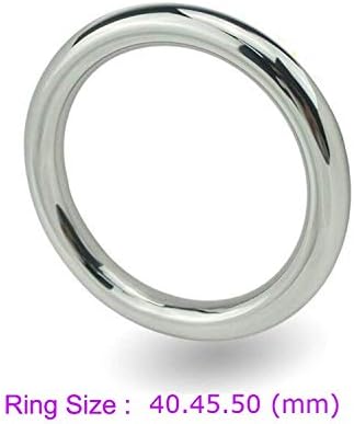 OlYuT tSHIRT 3 Size Stainless Steel Physical Time D-ick PênišRing Casing Bound S^crótum C'ǒck Ring Six Toy for Men C'ǒckring,Ring Size 50Mm
