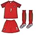2016 Cristiano Ronaldo Home Portugal Football Soccer Kids Jersey & Short (6-7 YEARS)