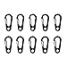 Swatom Mini SF Alloy Carabiner Clip Tiny Spring Snap Hook Carabiners for Backpack Camping Bottle Using Keychains Accessories(10pcs)