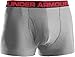 Under Armour Men's Original Series 3” Boxerjock, True Gray Heather (025)/Red, Medium