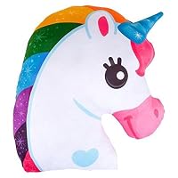 Wish Novelty - Unicorn Pillow - Soft and Plush Decorative Throw - Great Gift For Kids
