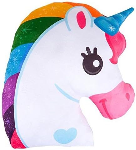 Wish Novelty - 15in Unicorn Pillow - Soft and Plush Decorative Throw - Great Gift for Kids