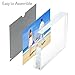 NIUBEE 4x6 Glitter Liquid Photo Frame for Christmas, Clear Acrylic Floating Sparkle Water Picture Frame (Snow)
