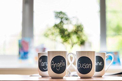 image for Well Tile Chalkboard Labels Pack of 72 Round Chalkboard Mason Jar Lid 