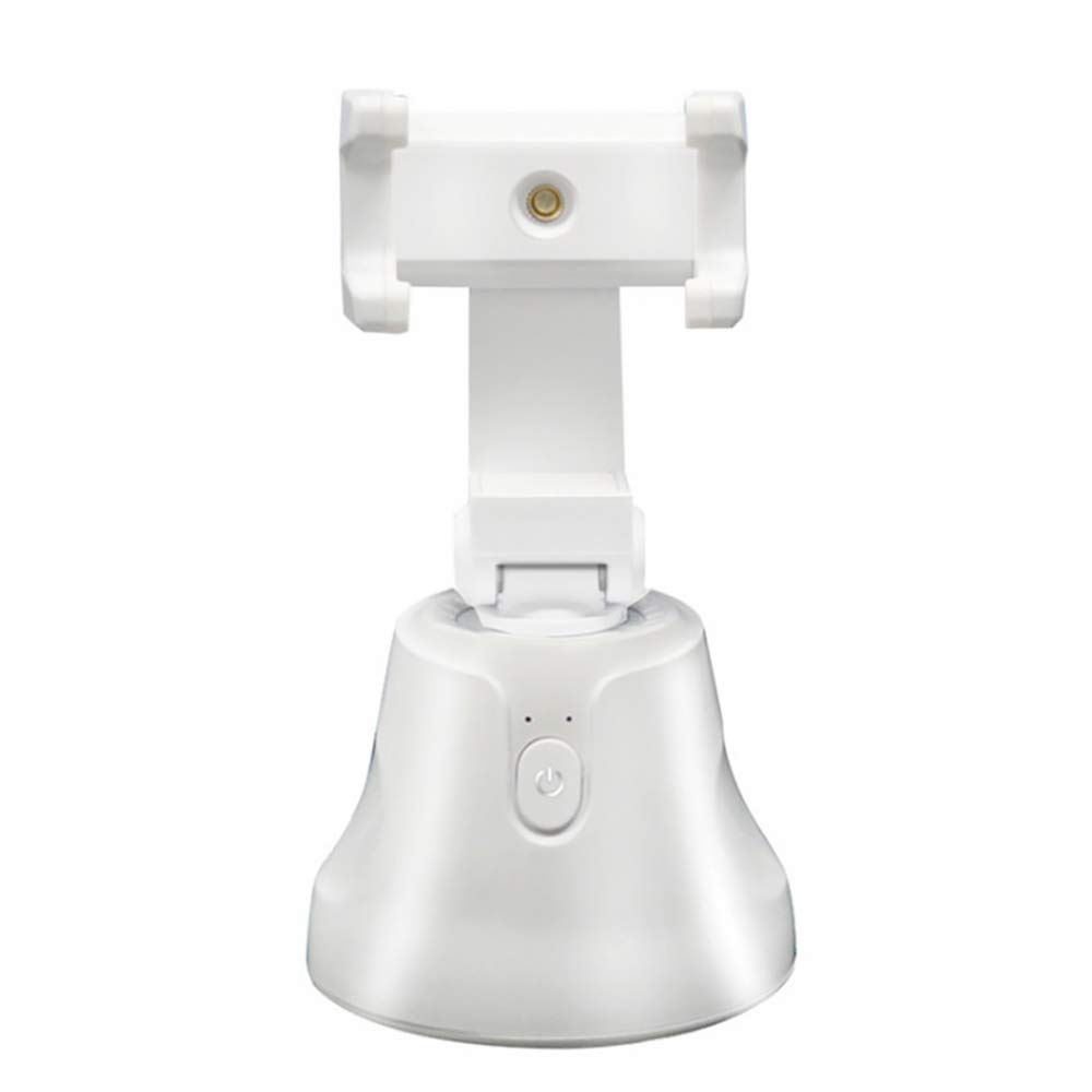 BlueBose AI Gimbal Stabilizer Selfie Stick, 360ยฐ Rotation Auto Object Face Tracking Smart Shooting, Camera Phone Mount Camera Men Selfie Mount for iphone Android Smartphones Youtube Vlog Video (White)