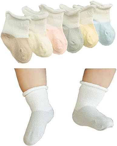 6-pack Baby Socks 0-3 Years Old Summer New Mesh Breathable Children's Socks(Mixed-XS)