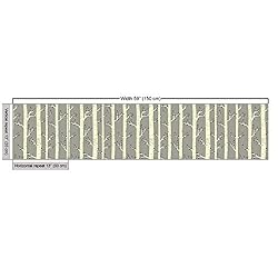 Ambesonne Birch Fabric by The Yard, Tree Branches