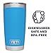 YETI, Tumbler Rambler Tahoe Blue Lid, 20 Ounce