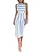 VintageRose Women's Stripe High Waist Wide Leg Long Pants Jumpsuits Rompers