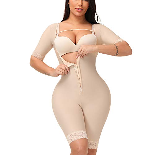 SPARSHINE Women Shapewear Tummy Control Girdle Full Body Snap Crotch Slimming Full Body Girdle