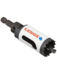 Lenox Tools Sierra Perforadora eléctrica Velocidad ranura arbored agujero sierra con tecnología T3, 1 1 8-Inch
