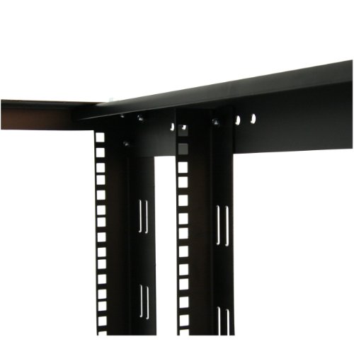 4-Post Server Equipment Open Frame Rack Cabinet with Adjustable Posts & Casters - 12U