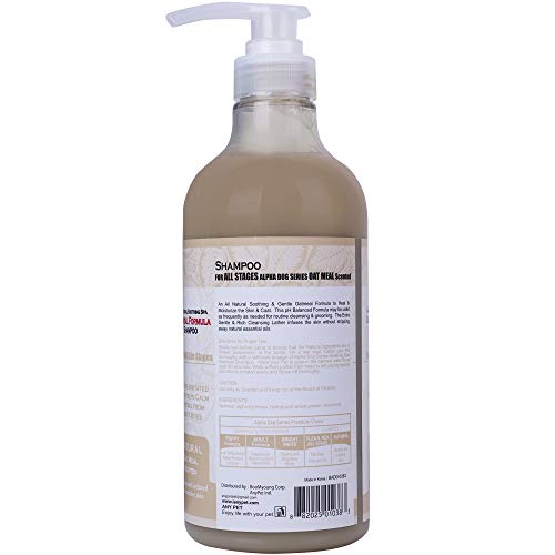 Alpha Dog Series All Natural Anti Itch Oatmeal Shampoo + Conditioner for Dogs | Hypoallergenic Soothing Relief for Dry, Itchy, Bitten or Allergy Damaged Skin (Pack of 2) - Thumbnail 2