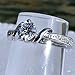 Entwined Love: 0.71ct Brilliant-cut Ice on Fire CZ Promise Engagement Ring 925 Silver, 3066