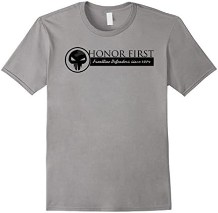 Mens Honor First - Frontline Defenders T-shirt 2XL Slate