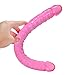 MATATA Dildo Adult Toy for Lesbian, Double Sided Dildo for Women Waterproof Flexible Double Dong for Vaginal G-spot and Anal Play(Pink)-USA Stockthumb 4