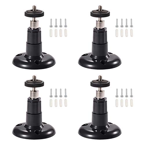 EEEKit 4-Pack Outdoor/Indoor Wall Mount Compatible with Arlo Pro 2,Arlo Pro,Arlo,Arlo Ultra,Arlo Go Security Camera, 360 Degree Adjustable Ceiling Mount for Reolink RLC-410/Reolink Argus/Argus 2 CCTV