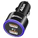 Ailun Fast Car Charger Dual Qualcomm Quick Charge 3.0 Ports Adapter Charging for iPhone 11/11 Pro/11 Pro Max/X Xs XR Xs Max 8 7 Plus Galaxy S9 S8 Plus S6 Note 5 8 9 10 iPhones Black primary