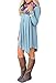 ReachMe Womens Long Sleeve Casual Loose T-Shirt Dress Midi Tunics For Leggings