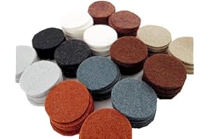 OVER THE RIVER FELT 128 Wool Blend Felt 1 inch Circles - Naturals Colors - Made in USA - OTR Felt