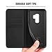 Galaxy S9 Plus Case, Galaxy S9 Plus Wallet Case, SHIELDON Folio Cover Stand Feature Genuine Leather Credit Card Holder Flip Protective Case with Magnetic Closure for Galaxy S9 Plus - Black