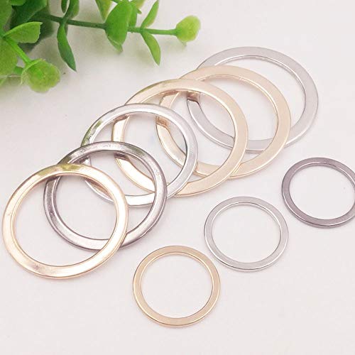 Kamas New Fashion Color Flat Ring Alloy Metal Buckle Belt Bags Clasp snap Buttons Fitness Equipment Hoisting Ring DIY - (Size: 50mm, Color: Bronze)