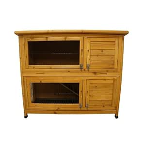 121cm, NUEVA CONEJERA LARGO DE MADERA PARA USO INTERIOR O EXTERIOR