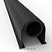 BOWSEN Garage Door Bottom Seals Weatherproof Weatherstrip Threshold Buffering Sealing EPDM Rubber Weather Resistance Gasket Black 5/16 Inch T-End, 20FT Long