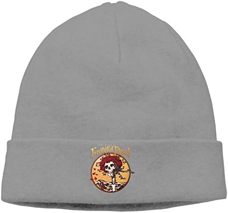 Rock Band Grateful Dead Steal Your Face Skull Rose Beanie Hat Unisex Toboggan Adjustable Cap