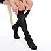 Fytto 1007 Women’s Compression Socks – Stylish, Lightweight & Breathable 15-20mmHg Flight Stockings – Professional Support for Business & Travel, Classic, Black, Large