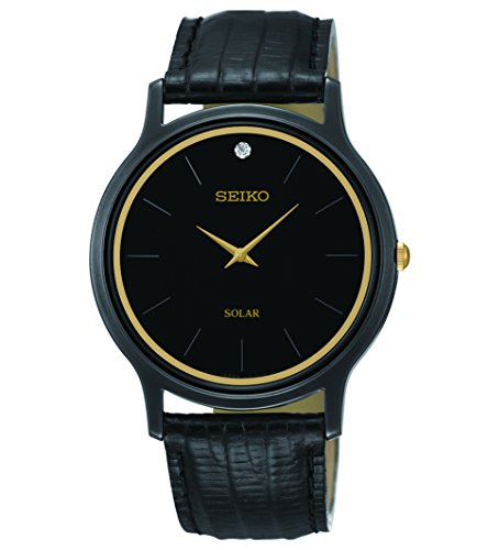 Seiko Men's SUP875 Analog Display Japanese Quartz Black Watch