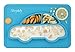 Shinybaby Baby Silicone Placemat,Mini One-Piece Divided Baby Plates for Infants,Toddlers,Babies,Food Grade Silicone,Strong Suction,Dishwasher and Microwave Safe,Fits Most Highchair Trays (Blue)