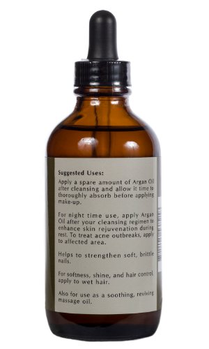 Mogador Argan Oil Certified Organic 100% Pure Argan Oil, 4 fl. oz (120 ml)