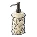 iDesign Twigz 4-Piece Bathroom Accessory Set with Soap Dispenser, Toothbrush Holder, Tumbler, and Soap Dish - Vanilla/Bronze