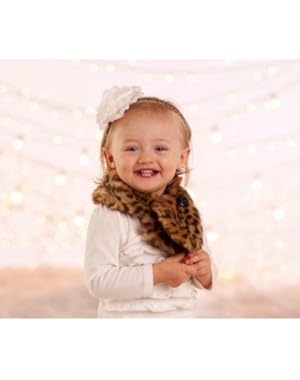 Leopard Fur Tunnel Scarfette by Mud Pie