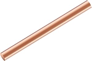 HOSIFIY Pure Copper Round Rod 7.8 Inch Length 5/32"(4mm) Dia, 99.9% Solid Copper Rod, Used for Metalworking and Metal DIY Crafts